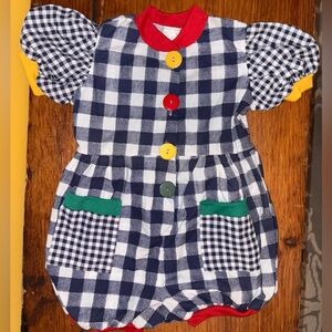 Colorful Clown Toddler Costume